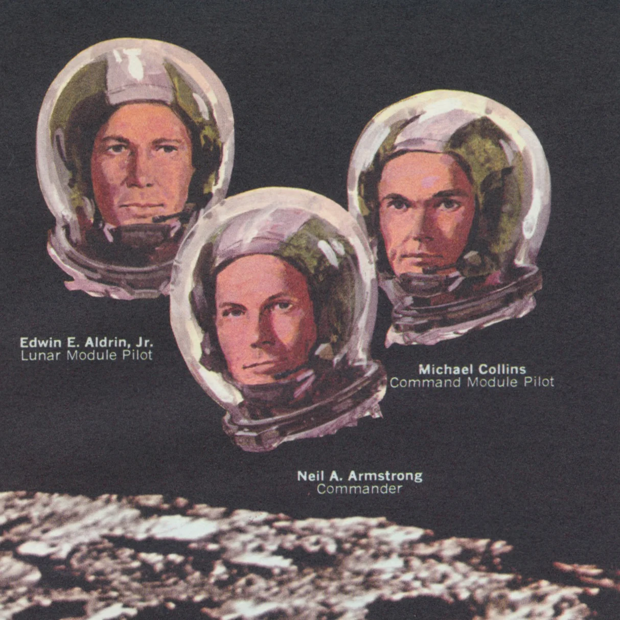 Apollo 11 Crew Illustration